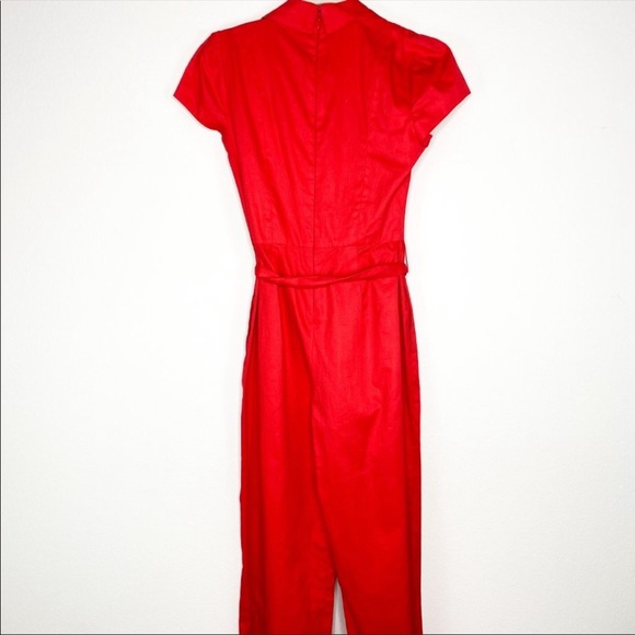 ❤️SOLD❤️Gal Meets Glam Camille Bright Red Cotton - Picture 3 of 8